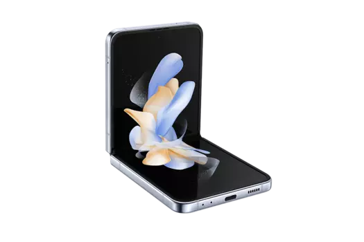 Смартфон Samsung Galaxy Z Flip 4, 6.7" 1080x2640 Dynamic AMOLED 2X, Qualcomm Snapdragon 8 Gen1, 8Gb RAM, 256Gb, 3G/4G/5G, NFC, Wi-Fi, BT, 2xCam, 2-Sim (nano SIM+eSIM), 3700mAh, USB Type-C, Android 12, голубой (SM-F721BLBHSKZ)
