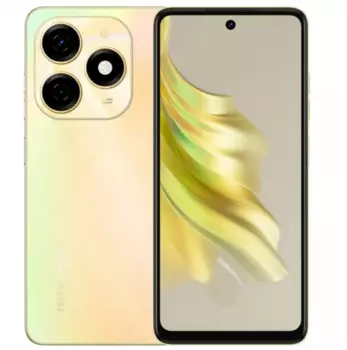 Смартфон Tecno Spark 20, 6.56" 1612x720 IPS, MediaTek Helio G85, 8Gb RAM, 128Gb, 3G/4G, NFC, Wi-Fi, BT, 2xCam, 2-Sim, 5000 мАч, USB Type-C, Android 13, золотистый (TCN-KJ5N.128.NEGL)