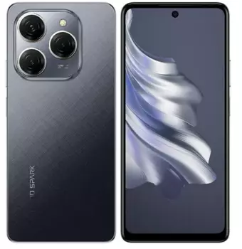 Смартфон Tecno Spark 20 Pro, 6.5" 2460x1080 IPS, MediaTek Helio G99, 12Gb RAM, 256Gb, 3G/4G, Wi-Fi, BT, 3xCam, 2-Sim, 5000 мАч, USB Type-C, Android 13, черный