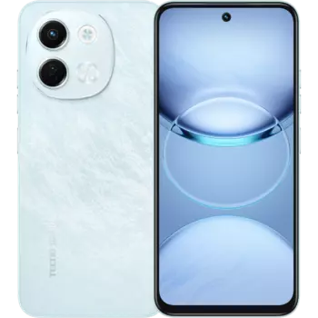 Смартфон Tecno Spark 30 5G, 6.67" 1600x720 IPS, MediaTek Dimensity 6300, 6Gb RAM, 128Gb, 3G/4G/5G, NFC, Wi-Fi, BT, 2xCam, 2-Sim, 5000 мАч, USB Type-C, Android 14, голубой (TCN-KL8.6.128.GN)