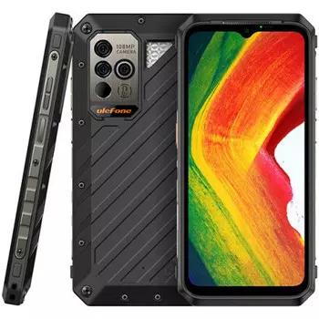 Смартфон Ulefone Power Armor 18, 6.58" 2408x1080 IPS, MediaTek Dimensity 7050, 12Gb RAM, 512Gb, 3G/4G/5G, NFC, Wi-Fi, BT, 3xCam, 2-Sim, 9.6 А·ч, USB Type-C, Android 13, черный, ударопрочный корпус (ULFPAR18U-12512BLK)