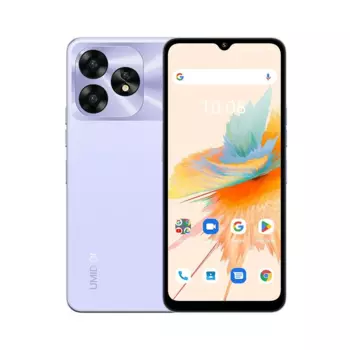 Смартфон UMIDIGI A15, 6.7" 1650x720 IPS, Unisoc T616, 8Gb RAM, 256Gb, 3G/4G, Wi-Fi, BT, 3xCam, 2-Sim, 5000 мАч, USB Type-C, Android 11, фиолетовый (C.A15-A-J-192-L-D)