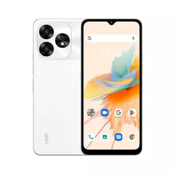 Смартфон UMIDIGI A15, 6.7" 1650x720 IPS, Unisoc T616, 8Gb RAM, 256Gb, 3G/4G, Wi-Fi, BT, 3xCam, 2-Sim, 5000 мАч, USB Type-C, Android 11, белый (C.A15-A-J-192-L-Z02)