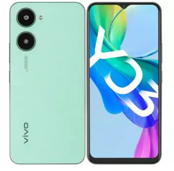 Смартфон Vivo Y03, 6.56" 1612x720 IPS, MediaTek Helio G85, 4Gb RAM, 128Gb, 3G/4G, Wi-Fi, BT, 2xCam, 2-Sim, 5000 мАч, USB Type-C, Android 14, зеленый