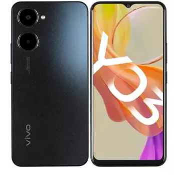 Смартфон Vivo Y03, 6.56" 1612x720 IPS, MediaTek Helio G85, 4Gb RAM, 128Gb, 3G/4G, Wi-Fi, BT, 2xCam, 2-Sim, 5000 мАч, USB Type-C, Android 14, черный