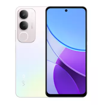 Смартфон Vivo Y19s, 6.68" 1608x720 IPS, Unisoc T612, 6Gb RAM, 128Gb, 3G/4G, Wi-Fi, BT, 2xCam, 2-Sim, 5500 мАч, USB Type-C, Android 14, белый
