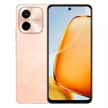 Смартфон Vivo Y28, 6.68" 1608x720 IPS, MediaTek Helio G85, 8Gb RAM, 128Gb, 3G/4G, NFC, Wi-Fi, BT, 2xCam, 2-Sim, 6000 мАч, USB Type-C, Android 14, розовое золото