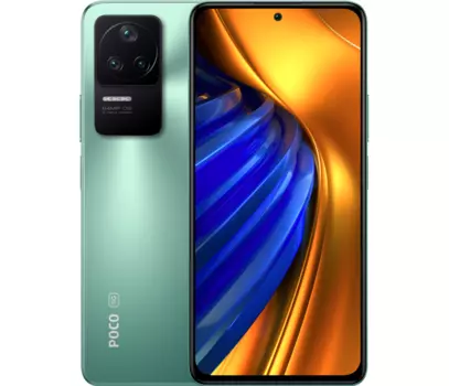 Смартфон Xiaomi POCO F4, 6.67" 1080x2400 AMOLED, Qualcomm Snapdragon 870, 6Gb RAM, 128Gb, 3G/4G/5G, NFC, Wi-Fi, BT, 3xCam, 2-Sim, 4500mAh, USB Type-C, Android 12, зеленый (39748)