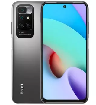 Смартфон Xiaomi Redmi 10 2022, 6.5" 1080x2400 IPS, MediaTek Helio G88, 4Gb RAM, 128Gb, 3G/4G, NFC, Wi-Fi, BT, 4xCam, 2-Sim, 5000 мА⋅ч, USB Type-C, Android 11, серый (22011119UY)