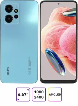 Смартфон Xiaomi Redmi Note 12, 6.67" 1080x2400 AMOLED, Qualcomm Snapdragon 685, 4Gb RAM, 128Gb, 3G/4G, NFC, Wi-Fi, BT, 3xCam, 2-Sim, 5000 мАч, USB Type-C, Android 12, синий (45815)