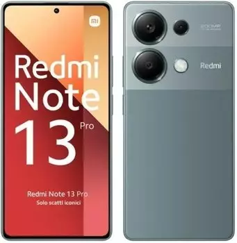 Смартфон Xiaomi Redmi Note 13 Pro, 6.67" 2400x1080 AMOLED, MediaTek Helio G99 Ultra, 12Gb RAM, 512Gb, 3G/4G, NFC, Wi-Fi, BT, 3xCam, 2-Sim, 5000 мАч, USB Type-C, Android 13, зеленый (23117RA68G/53429)