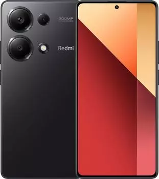 Смартфон Xiaomi Redmi Note 13 Pro, 6.67" 2400x1080 AMOLED, MediaTek Helio G99 Ultra, 12Gb RAM, 512Gb, 3G/4G, NFC, Wi-Fi, BT, 3xCam, 2-Sim, 5000 мАч, USB Type-C, Android 13, черный (MZB0FWXRU/52849)