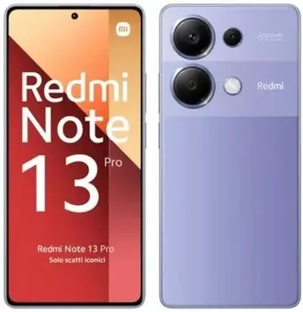 Смартфон Xiaomi Redmi Note 13 Pro, 6.7" 2400x1080 AMOLED, MediaTek Helio G99 Ultra, 8Gb RAM, 256Gb, 3G/4G, NFC, Wi-Fi, BT, 3xCam, 2-Sim, 5000 мАч, USB Type-C, Android 13, фиолетовый