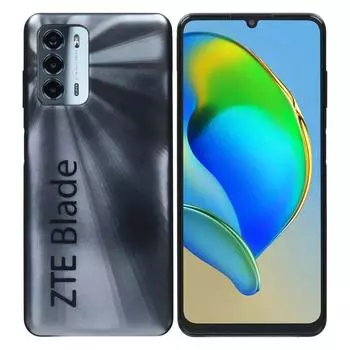 Смартфон ZTE Blade V40 Vita, 6.75" 720x1600 IPS, Unisoc Tiger T606, 4Gb RAM, 128Gb, 3G/4G, NFC, Wi-Fi, BT, 3xCam, 2-Sim, 6000 мА⋅ч, USB Type-C, Android 11, черный
