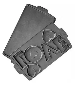 Сменная панель Redmond LOVE, форма: печенье, пряники, порций: 6, черный (RAMB-33)