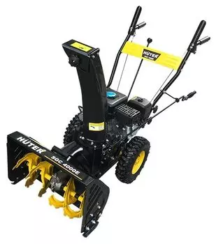 Снегоуборщик Huter SGC 4000E, 4 кВт, 6.5 л.с., бензиновый, самоходный, 67 кг (70/7/14)