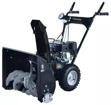 Снегоуборщик Hyundai S 6561, 4.8кВт, 6.5 л.с., бензиновый, самоходный, электростартер, 61кг Фара