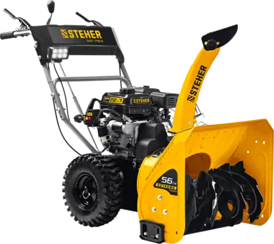 Снегоуборщик STEHER GST-756E, 5.15 кВт, 7 л.с., бензиновый, самоходный, электростартер, 80 кг (GST-756E)