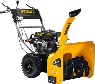 Снегоуборщик STEHER GST-762E, 5.15 кВт, 7 л.с., бензиновый, самоходный, электростартер, фара, 85 кг (GST-762E)