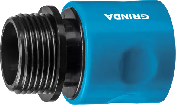 Соединитель GRINDA PROLine, 3/4" (19 мм), пластик/EPDM, быстросъемный с внешней резьбой (8-426502)