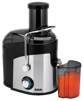 Соковыжималка центробежная BBK JC080-H03 800 Вт, серебристый/черный (JC080-H03 BLACK/SILVER)