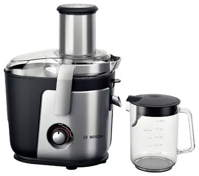 Соковыжималка центробежная Bosch MES4010 1.2 кВт, серебристый/черный