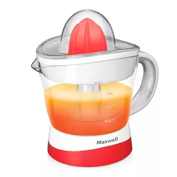 Соковыжималка для цитрусовых MAXWELL MW-1109 25 Вт, белый/красный (MW-1109)