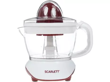 Соковыжималка для цитрусовых Scarlett SC-JE50C06 25 Вт, белый/коричневый (SC-JE50C06)