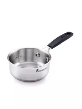 Сотейник Bergner BGEU-3775 SMART MASTERPRO 16 см, нержавеющая сталь, антипригарное покрытие, серебристый без крышки