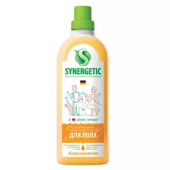 Средство для мытья пола SYNERGETIC, жидкость, 1л (101100)