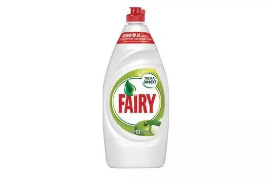 Средство для мытья посуды FAIRY, 900мл, жидкость, Зеленое яблоко (603745)