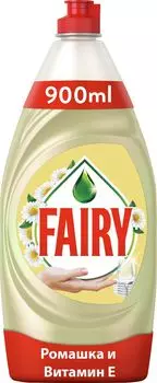 Средство для мытья посуды FAIRY Нежные ручки , 900мл, жидкость, Ромашка и витамин Е (00000359)