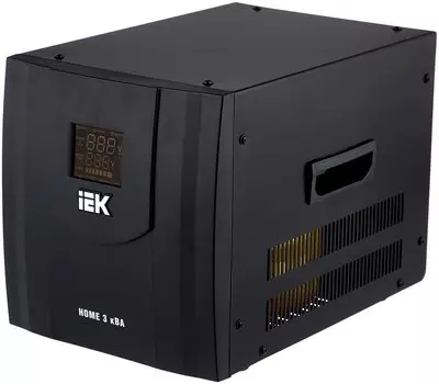 Стабилизатор напряжения IEK Home СНР1-0-3, 3000VA, клеммная колодка, черный (IVS20-1-03000)