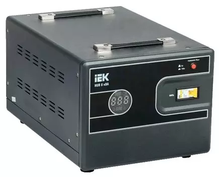 Стабилизатор напряжения IEK HUB, 8000 VA, клеммная колодка, черный (IVS21-1-008-13)