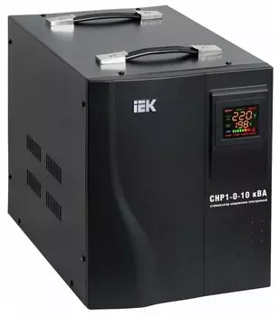 Стабилизатор напряжения IEK СНР1-0-10, 10000VA, клеммная колодка, черный (IVS20-1-10000)