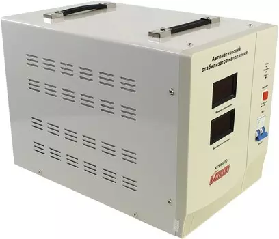 Стабилизатор напряжения Powerman AVS 8000D, 8000 VA, 8 кВт, клеммная колодка, белый