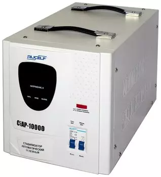 Стабилизатор напряжения Rucelf СтАР-10000, 10000 VA, 7 кВт, клеммная колодка, белый