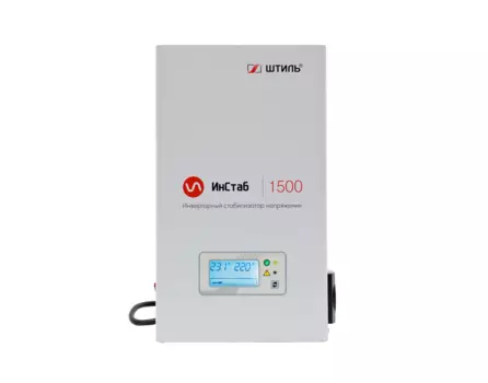 Стабилизатор напряжения Штиль IS1500, 1500 VA, 1.13 кВт, EURO, белый
