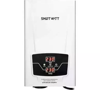 Стабилизатор напряжения SMARTWATT AVR BOILER 1000RW, 1000 VA, EURO, белый (4512020020003)