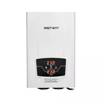 Стабилизатор напряжения SMARTWATT AVR BOILER 2000RW, 2000 VA, 2 кВт, EURO, белый (4512020020002)