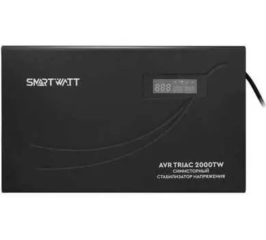 Стабилизатор напряжения SMARTWATT AVR TRIAC 2000TW, 2000 VA, EURO, черный (4512020380003)