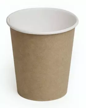 Стакан , 200мл, бумага, 50шт., бурый (1726079)