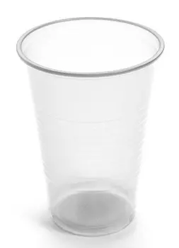 Стакан , 200мл, пластик, 100шт., прозрачный (1145514)