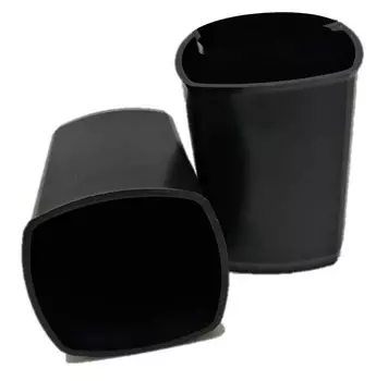 Стакан для канцелярских принадлежностей Buro 80x80x100мм пластик цв.черный