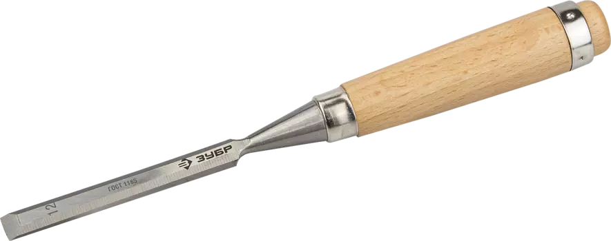 Стамеска-долото ЗУБР ЭКСПЕРТ, ударная, 12 мм, материал рукояти-дерево (18096-12)