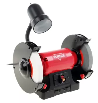 Станок заточный (точило) ELITECH СТ 600C, 600 Вт, 2850 об/мин, диаметр круга 20 см, толщина круга 2.5 см, для заточки инструмента и ножей (164016)