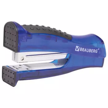 Степлер ручной до 20 листов - 24/6, 26/6, синий, Brauberg VS-100 (226864)