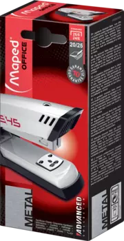 Степлер ручной до 25 листов - 24/6 26/6, белый, Maped Advanced (354513)