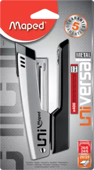 Степлер ручной до 25 листов - № 24/6, № 26/6, черный, Maped Universal Metal (039200)