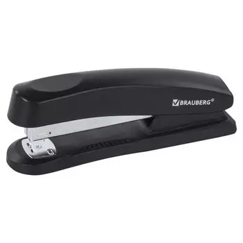 Степлер ручной до 30 листов - 24/6, 26/6 , черный, Brauberg Standard+ (228606)